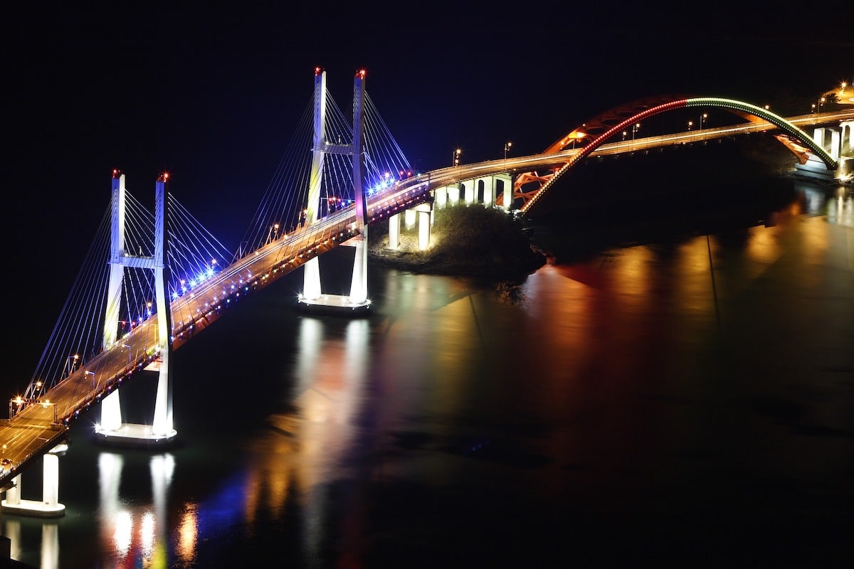 South Korea - Sout Gyeongsang - Namhae 4 - Samcheonpo Bridge